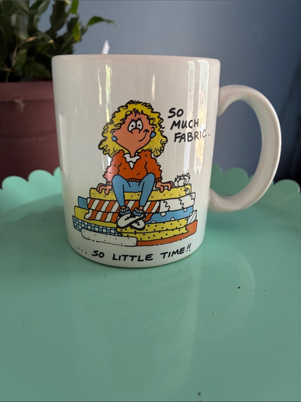 Vintage In Stitches Coffee Mug